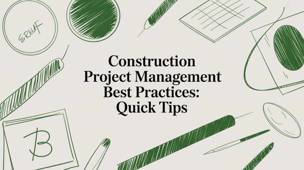 construction project management best practices: Quick Tips